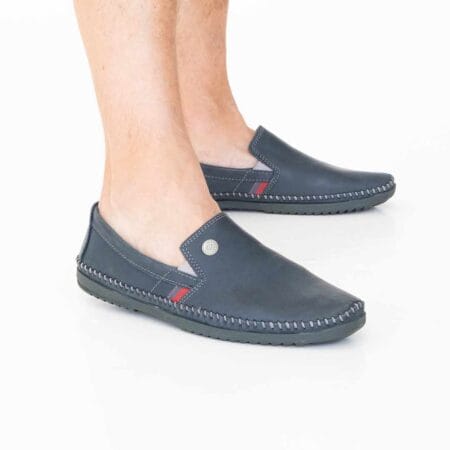 Náuticos hombre Cash Freeway cuero azul