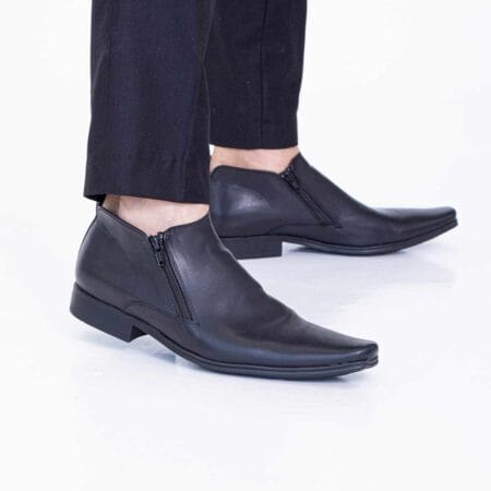 Botas hombre Pissa cuero negras