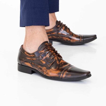 Zapatos de vestir hombre Gales cuero marrón
