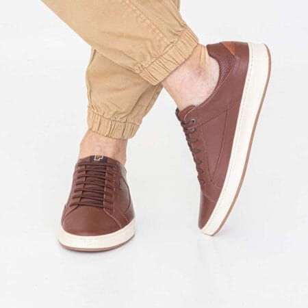 Zapatillas hombre Bass Freeway cuero marrón