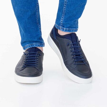 Zapatillas hombre Marshall Freeway cuero azul