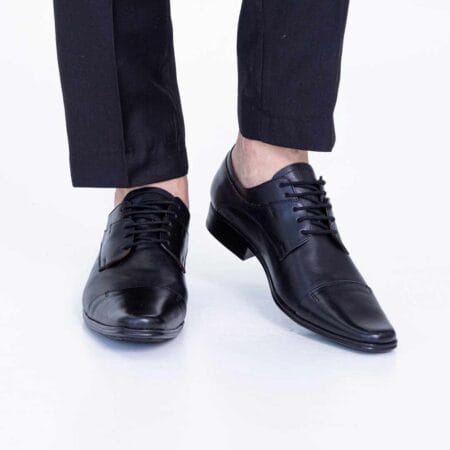Zapatos de vestir hombre Gales cuero negro