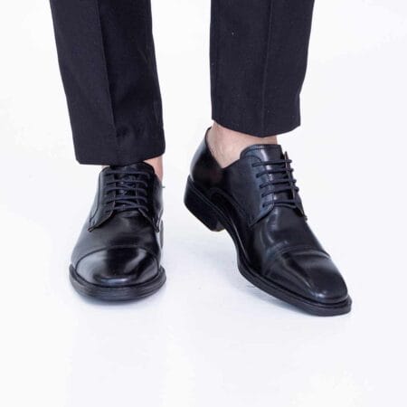 Zapatos de vestir hombre Paris cuero negro