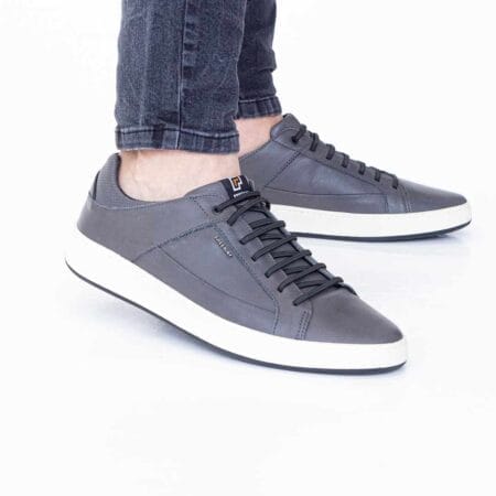 Zapatillas hombre Bass Freeway cuero gris
