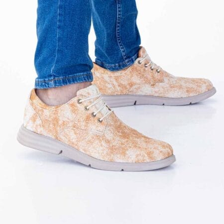 Zapatillas hombre Mirko cuero beige