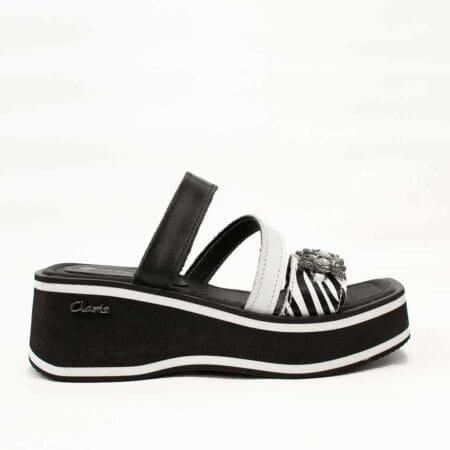Zuecos mujer Aitana Claris cuero negros