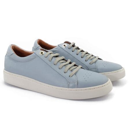 Zapatillas hombre Fausto cuero celeste
