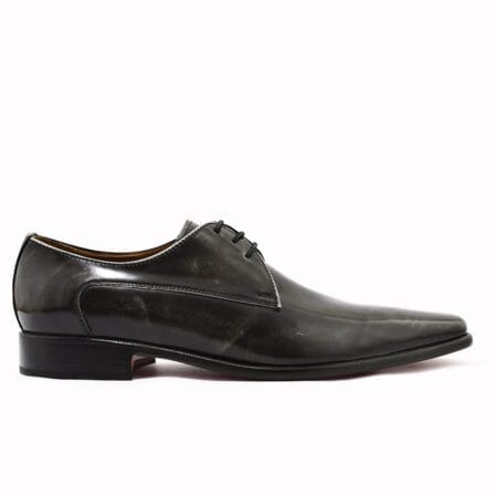 Zapatos de vestir hombre Nápoles cuero gris