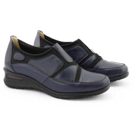 Zapatos mujer Vira cuero azul