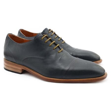 Zapatos de vestir hombre Valencia cuero azul