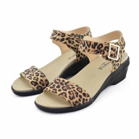 Sandalias mujer Daisy Gravagna cuero animal print