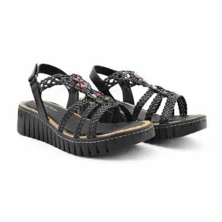 Sandalias mujer Sia Claris negras