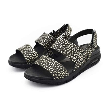 Sandalias mujer Mali cuero negras