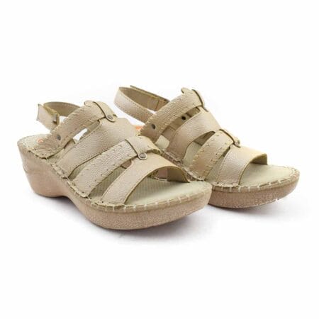 Sandalias mujer Sheila Claris cuero camel