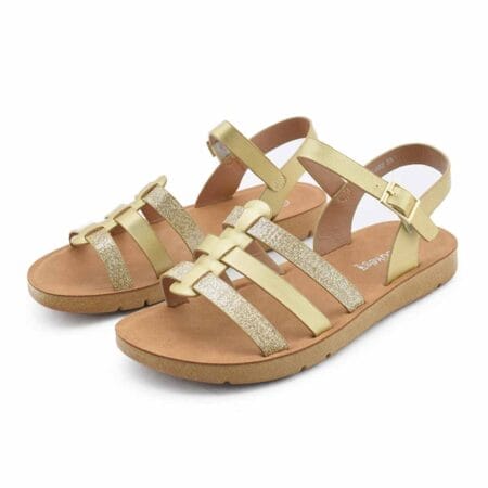 Sandalias niña Flopi doradas