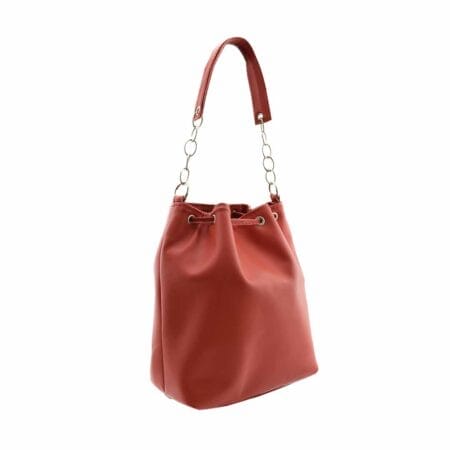 Cartera Donatella Gravagna cuero roja