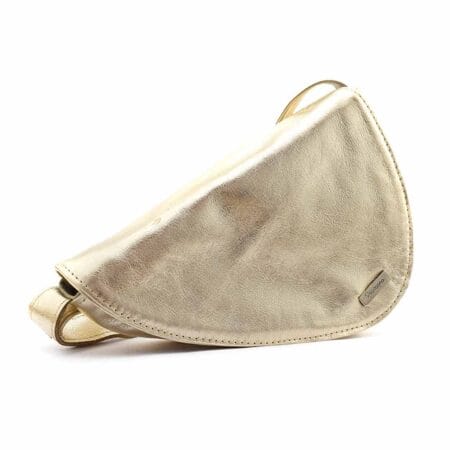Bandolera Oslo Gravagna cuero dorada