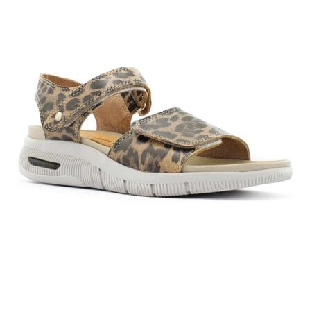 Sandalias mujer Maldivas cuero animal print