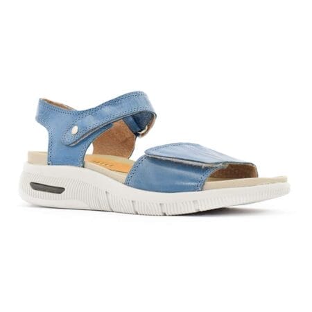 Sandalias mujer Maldivas cuero azules