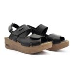 Sandalias mujer Sakura Claris cuero negras