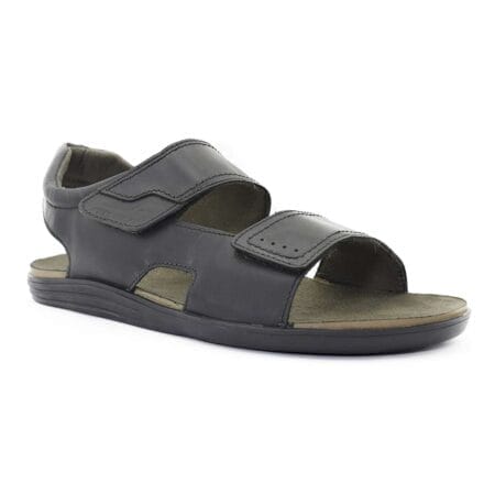 Sandalias hombre Atenas Freeway cuero negra