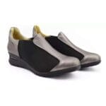 Zapatos mujer Josefina cuero peltre
