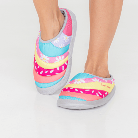 Pantuflas mujer Oly margaritas confort