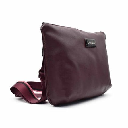 Bandolera mujer Parisina cuero bordo