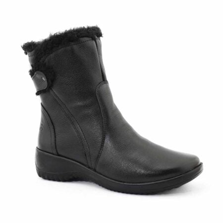 Botas mujer altas Zahireth cuero negras