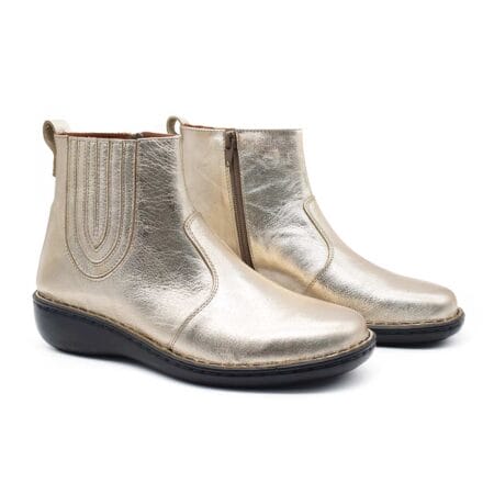 Botas mujer cuero Monique Platino