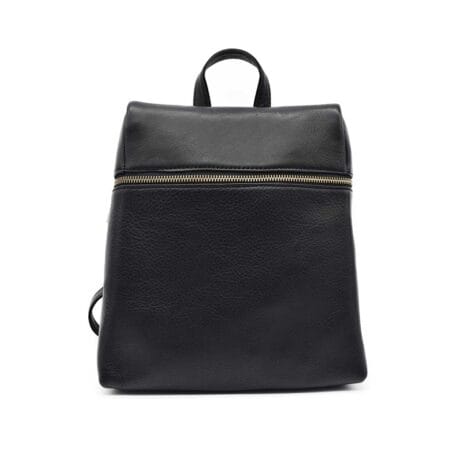 Mochila mujer Constance cuero negra