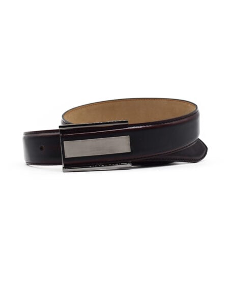 Cinturón Cuero Luxe Guinda