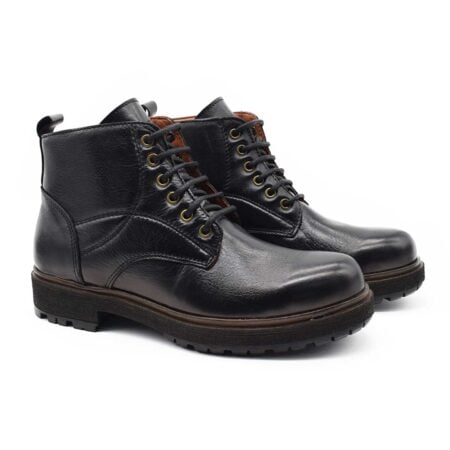 Borcego hombre Lewis cuero negro