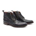 Borcego hombre Jhonson cuero negro