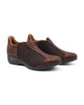 Zapatos mujer Kara cuero marrón reptil