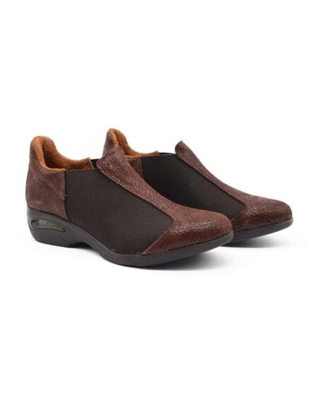 Zapatos mujer Kara cuero marrón reptil