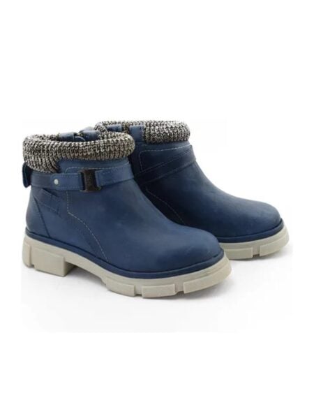 Borcegos mujer Elisea cuero azul