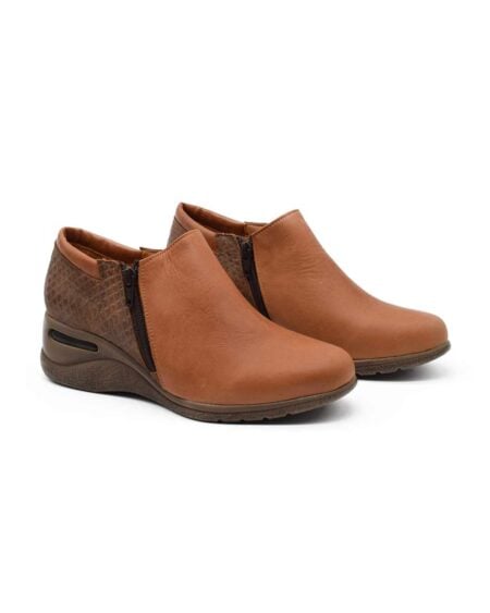 Botas mujer Lindsay cuero suela reptil