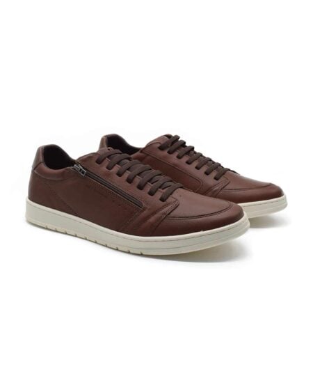 Zapatillas hombre cuero Jhon 2 Talles especiales habano