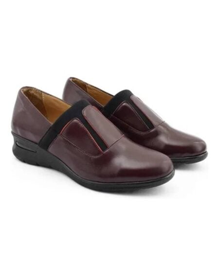 Zapatos mujer Formy cuero bordo