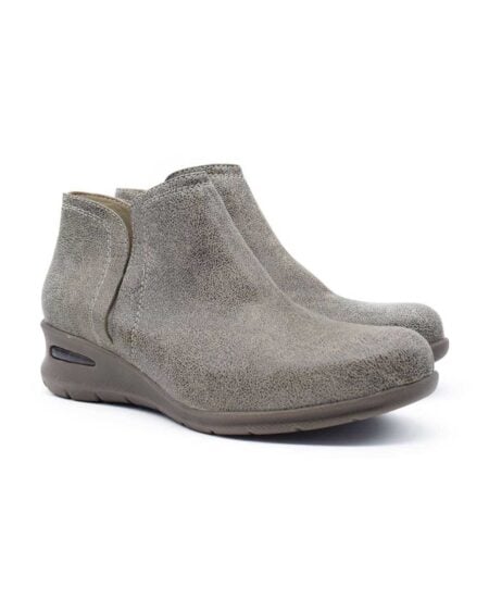 Botas cortas mujer Meredith cuero gris