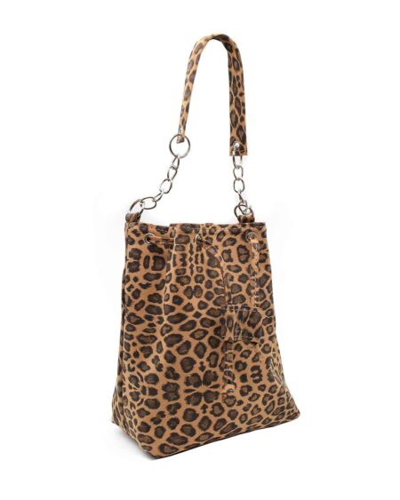 cartera donatella gravagna cuero animal print