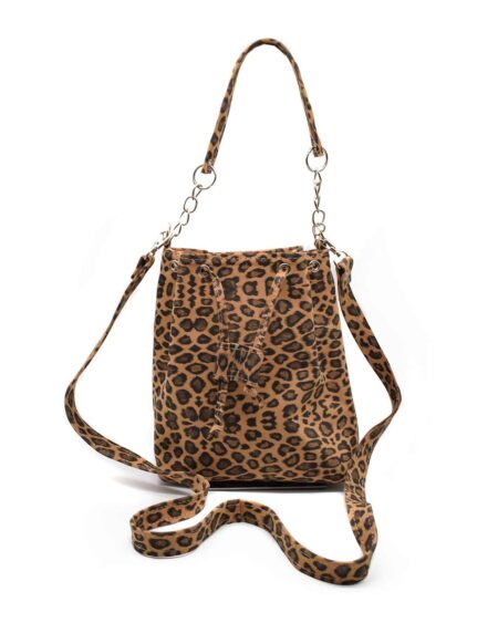 cartera donatella gravagna cuero animal print