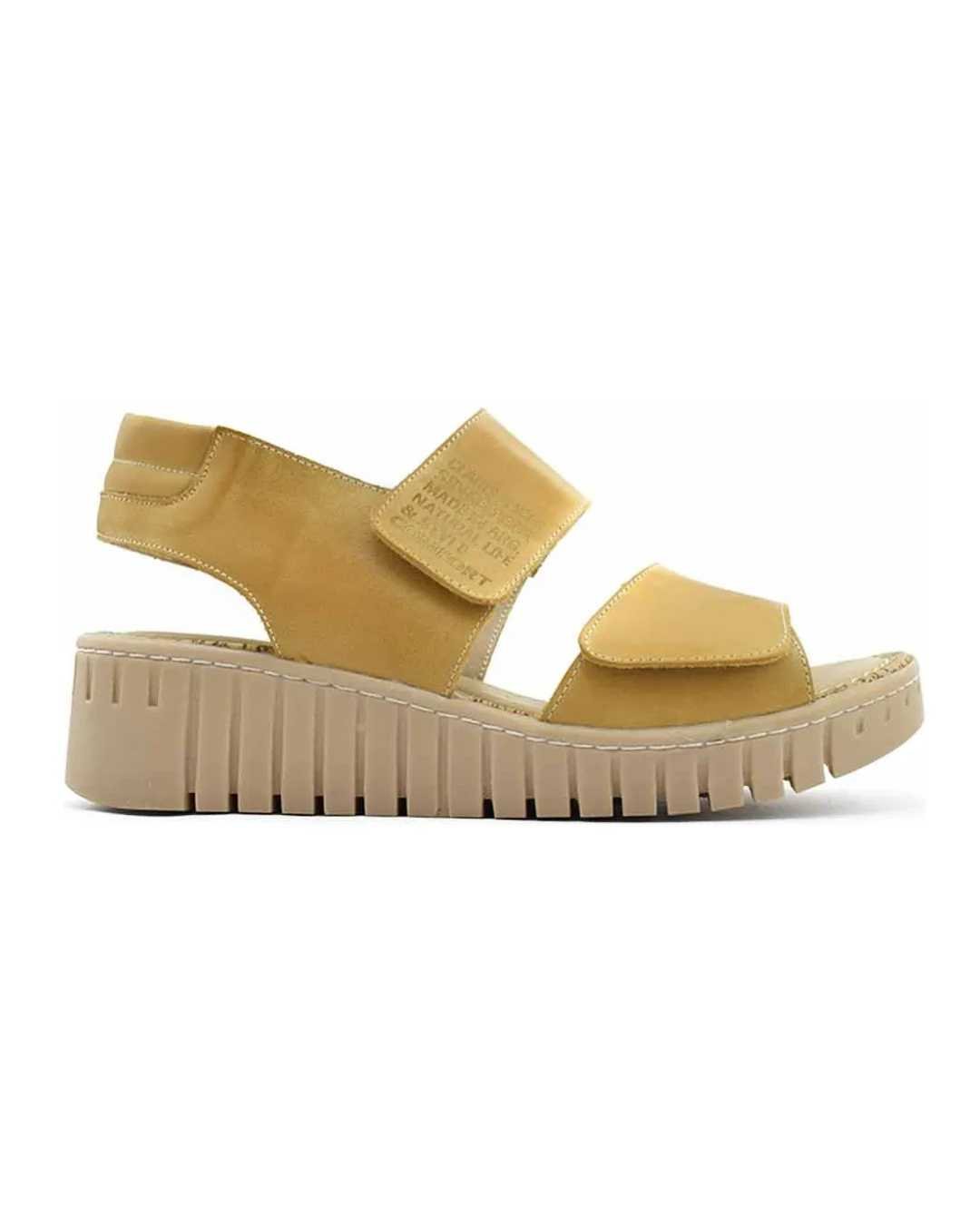 sandalias mujer edith claris cuero camel