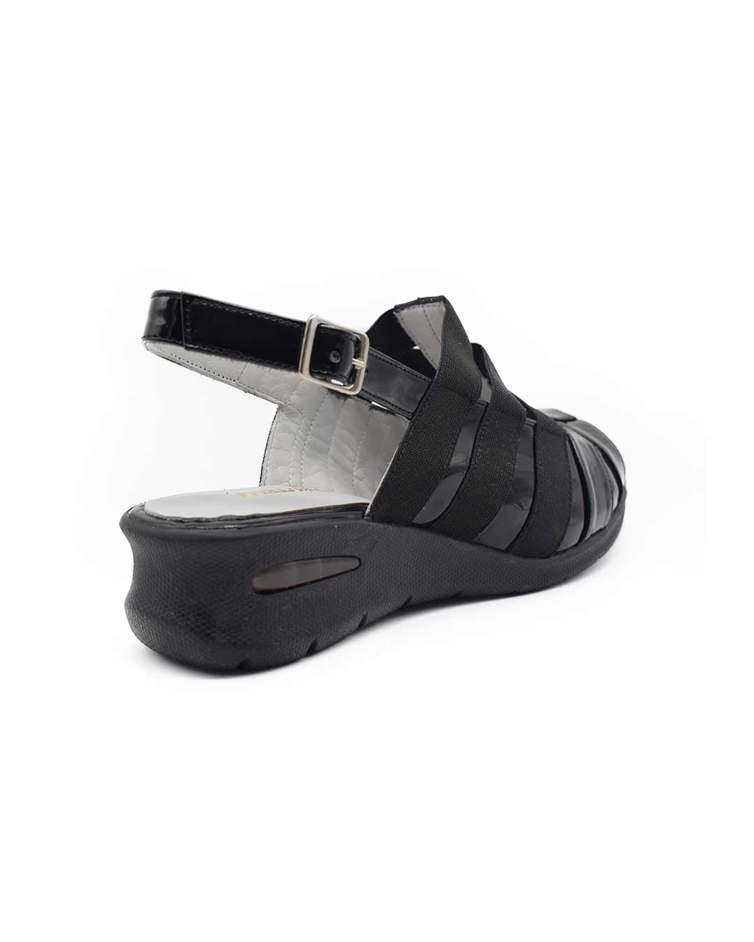 sandalias mujer roush cuero negras