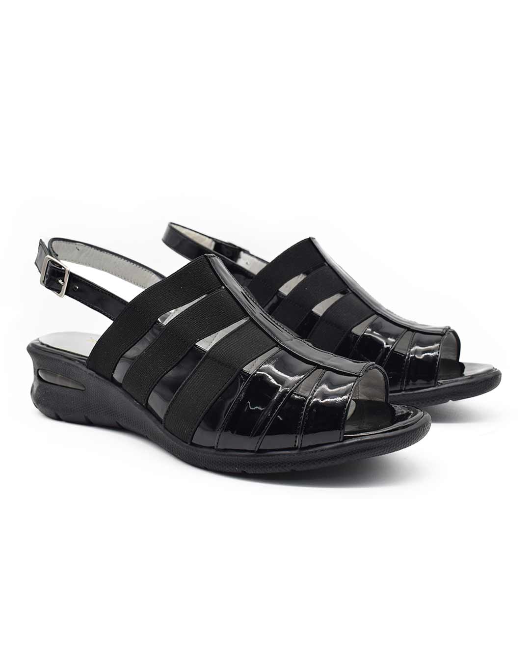 Sandalias mujer Roush cuero charol negro sandalias mujer roush cuero negras