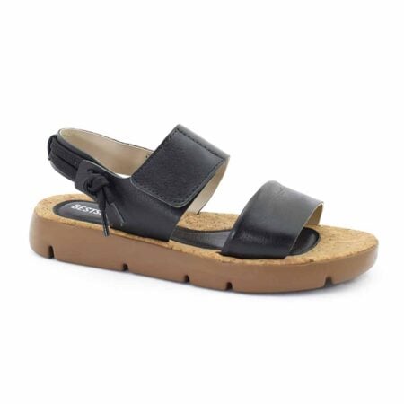 zuecos mujer catalena cuero negras