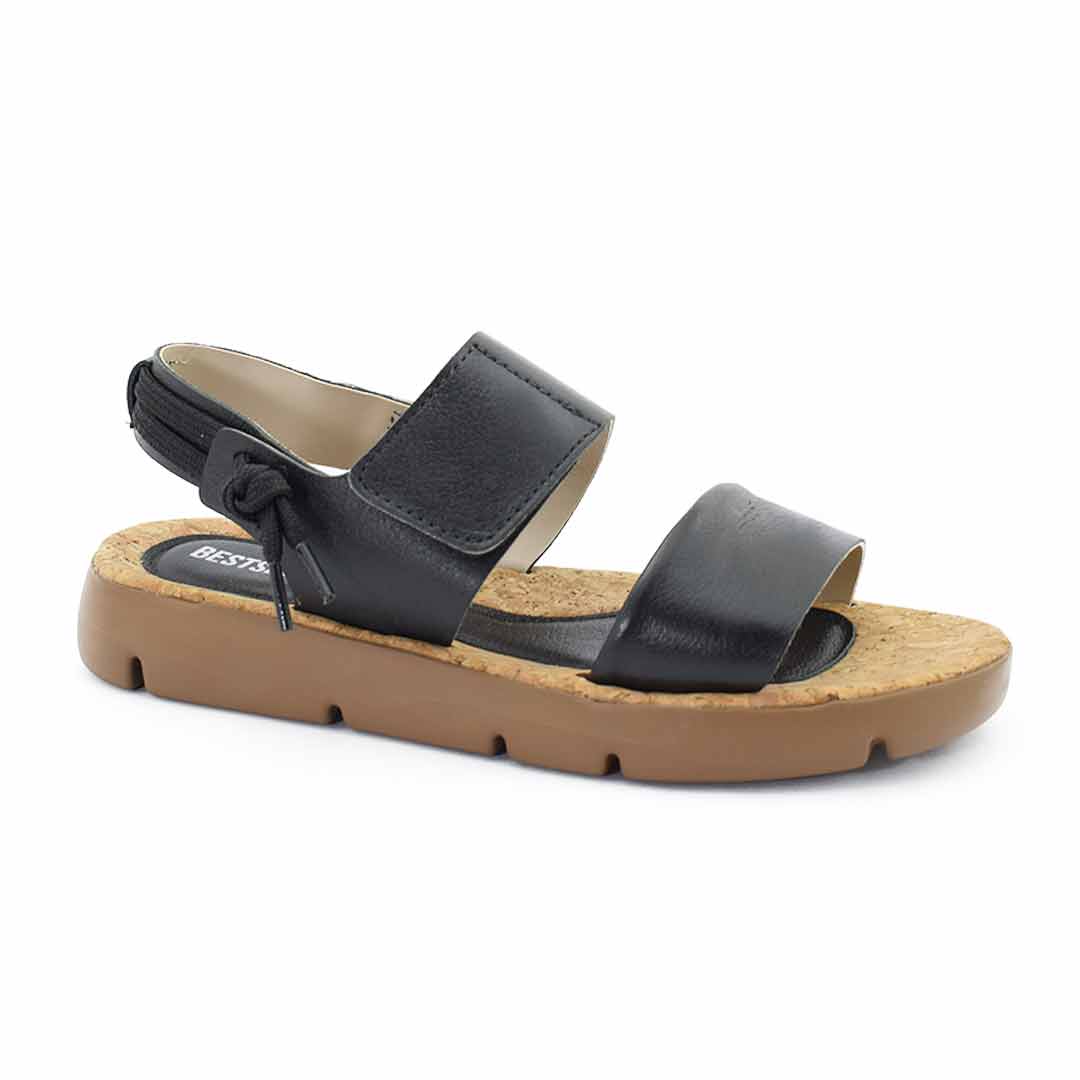 zuecos mujer catalena cuero negras