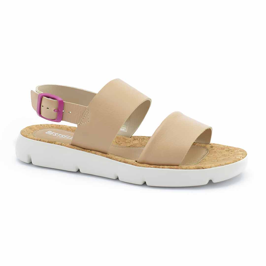 zuecos mujer silvia cuero visón