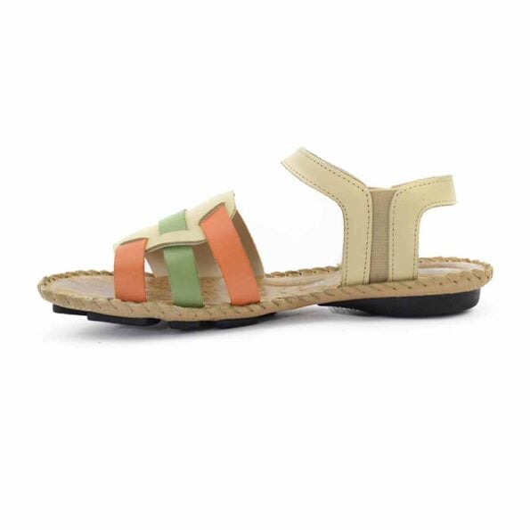 sandalias mujer ivonne cuero negras natural
